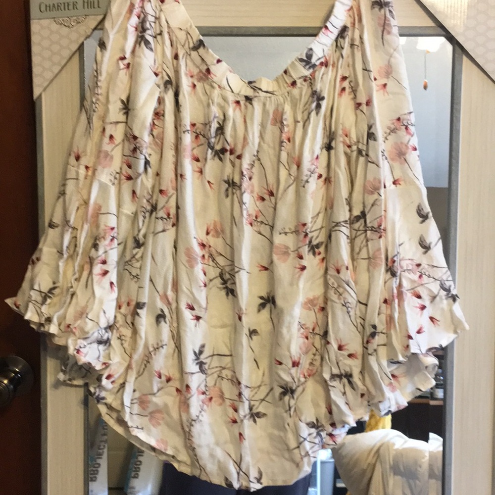 Lucky Brand off shoulder blouse.